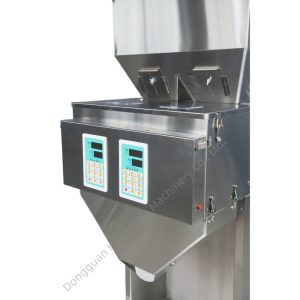 100g 2-Head Granule Packaging Machine Dual Weighing Filler for Rice Seed Beans Small Food